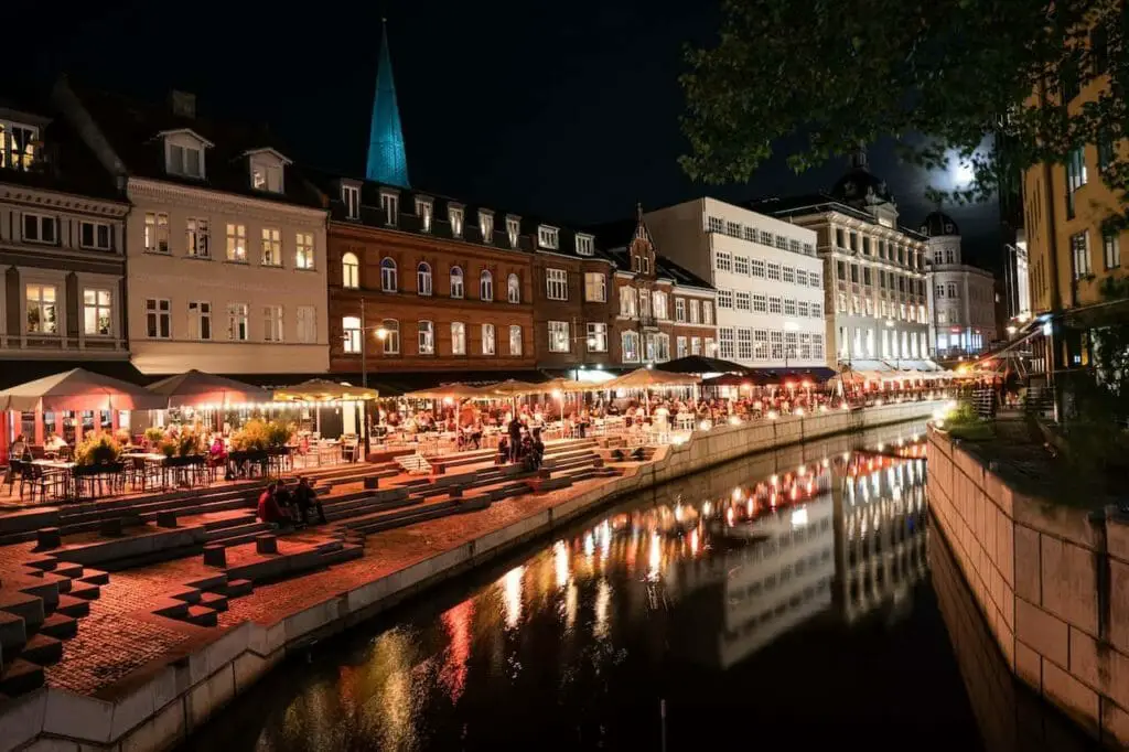 aarhus by night denmark.net