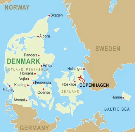 denmark geography map sweden south climate north land info geographic zealand copenhagen danish located